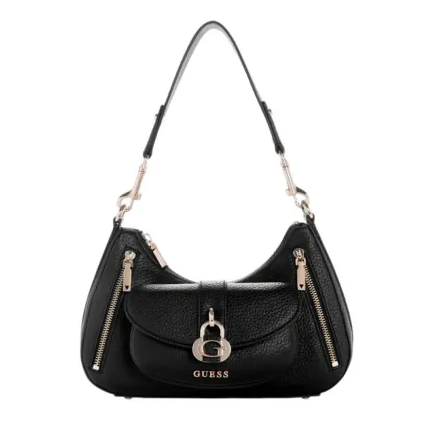 Guess - Γυναικεία Τσάντα Jessa Shoulder Bag HWBG836218-BLA Μαύρο