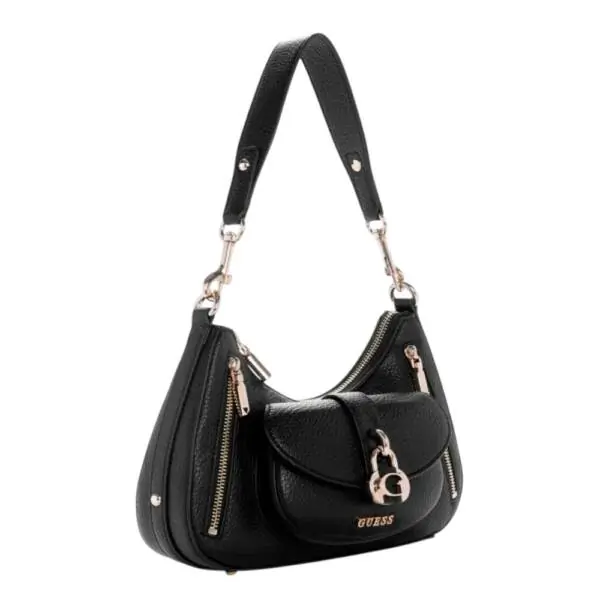 Guess - Γυναικεία Τσάντα Jessa Shoulder Bag HWBG836218-BLA Μαύρο HWBG836218-BLA