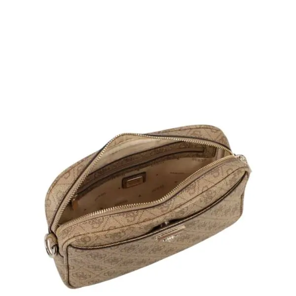 Guess - Γυναικεία Τσάντα Meridian II Bag HWSG697414-LAT Καφέ Ανοιχτό HWSG697414-LAT