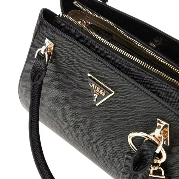 Guess - Γυναικεία Τσάντα Ώμου/Χειρός Noelle II Bag HWZG967207-BLA Μαύρο HWZG967207-BLA