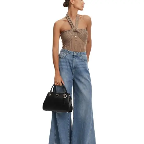 Guess - Γυναικεία Τσάντα Ώμου/Χειρός Noelle II Bag HWZG967207-BLA Μαύρο HWZG967207-BLA