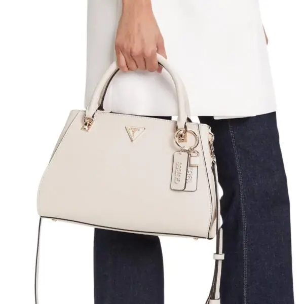 Guess - Γυναικεία Τσάντα Ώμου/Χειρός Noelle II Bag HWZG967207-TAU Εκρού HWZG967207-TAU