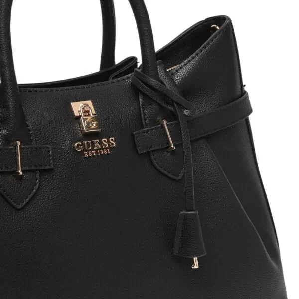 Guess - Γυναικεία Τσάντα Ώμου/Χειρός Yesba Saffiano HWBG7833070-BLA Μαύρο HWBG7833070-BLA