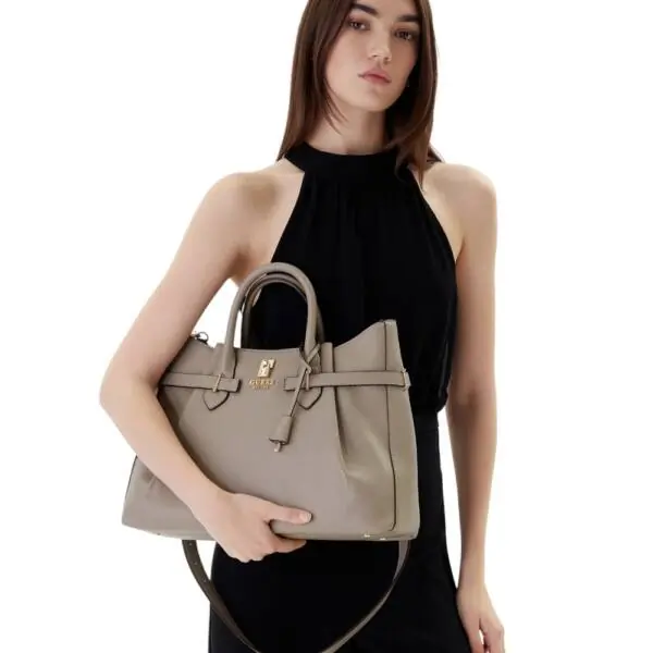 Guess - Γυναικεία Τσάντα Ώμου/Χειρός Yesba Saffiano HWBG7833070-DRT Καφέ HWBG7833070-DRT