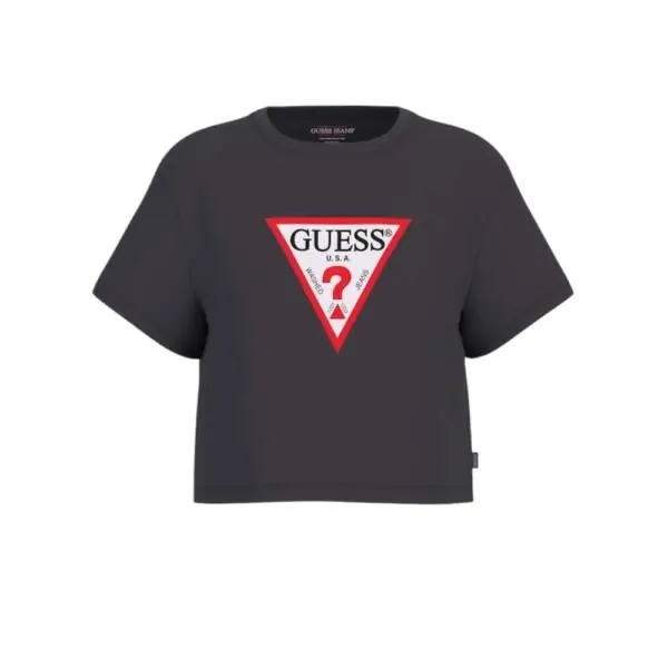 Guess - Γυναικείο Boxy Iconic T-shirt W4YI73K8HM0-JBLK Μαύρο W4YI73K8HM0-JBLK