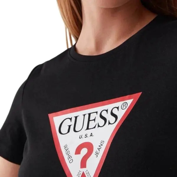 Guess - Γυναικείο T-Shirt Original Tee W1YI1BI3Z14-JBLK Μαύρο W1YI1BI3Z14-JBLK