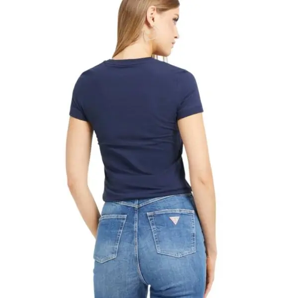 Guess - Γυναικείο T-Shirt Triangle Logo Tee W2YI44J1314-G7P1 Μπλε Ναυτικό W2YI44J1314-G7P1