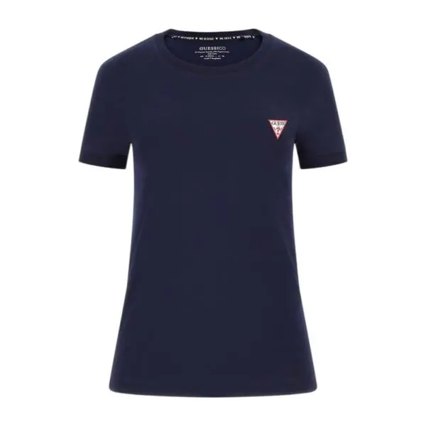Guess - Γυναικείο T-Shirt Triangle Logo Tee W2YI44J1314-G7P1 Μπλε Ναυτικό W2YI44J1314-G7P1