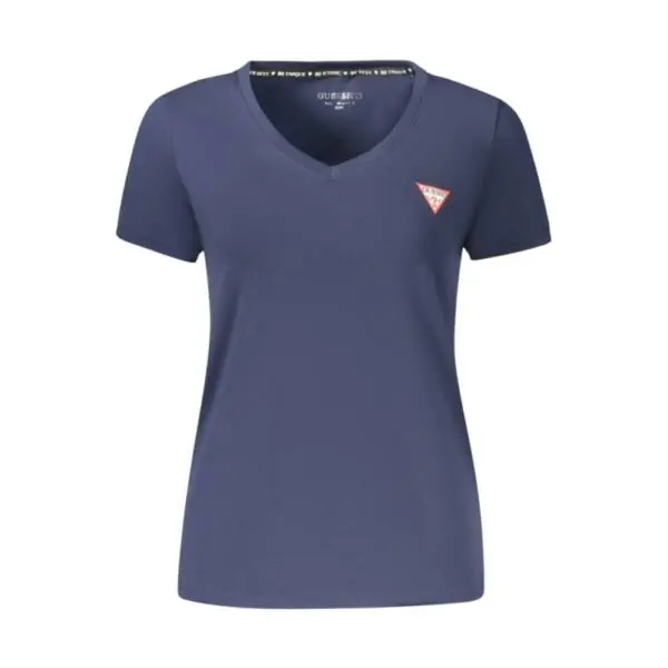Guess - Γυναικείο T-Shirt V‑Neck W2YI45J1314-G7P1 Μπλε W2YI45J1314-G7P1