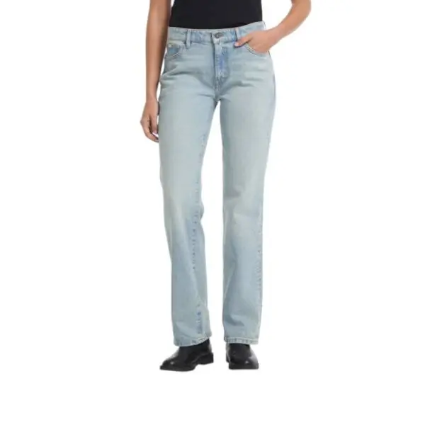Guess - Γυναικείο Παντελόνι Τζιν G08 Mid Rise Straight Jeans W5RA98D5M45-GJRV Μπλε