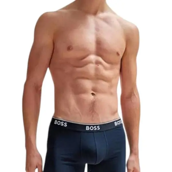 Hugo Boss - Ανδρικά Μποξεράκια Boxer Br 3p Power Long 50475282-480 Μπλε