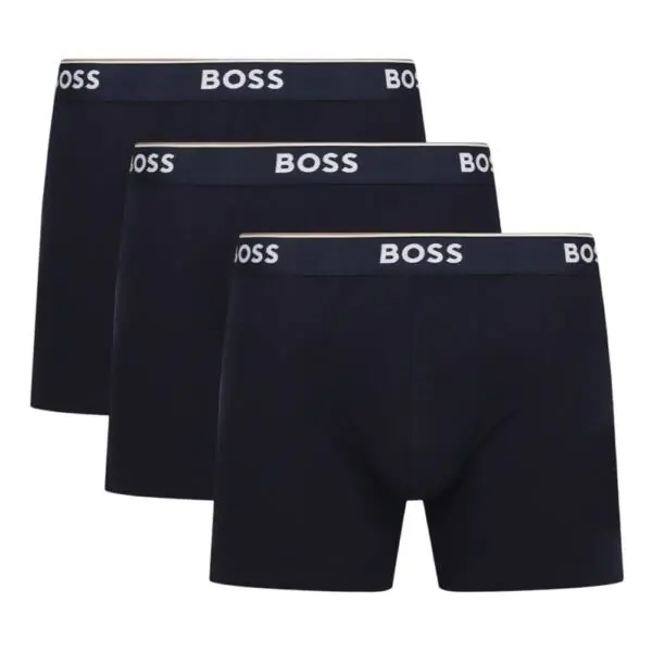 Hugo Boss - Ανδρικά Μποξεράκια Boxer Br 3p Power Long 50475282-480 Μπλε 50475282-480