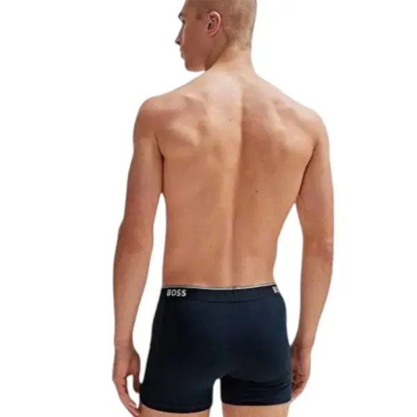 Hugo Boss - Ανδρικά Μποξεράκια Boxer Br 3p Power Long 50475282-480 Μπλε 50475282-480