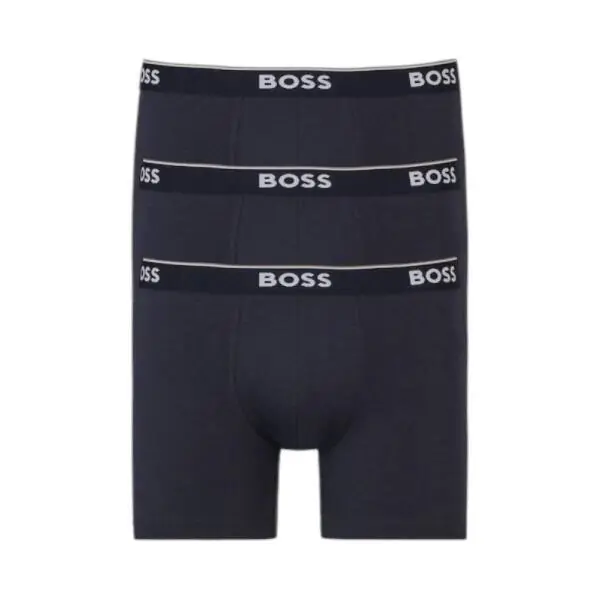 Hugo Boss - Ανδρικά Μποξεράκια Boxer Br 3p Power Long 50475282-480 Μπλε 50475282-480