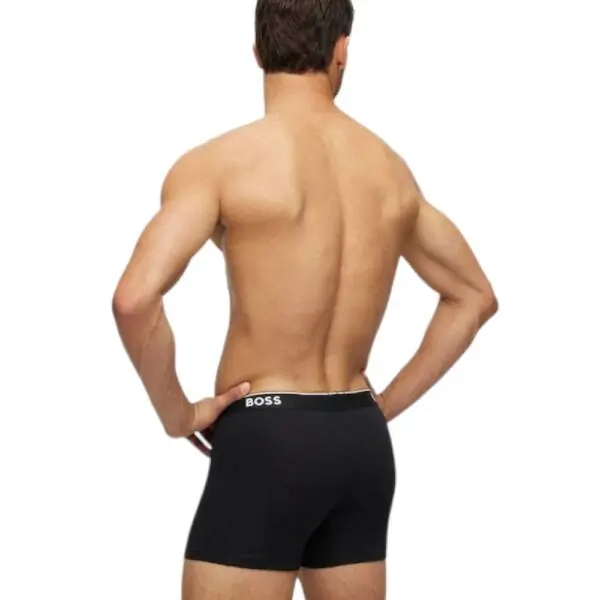 Hugo Boss - Ανδρικά Μποξεράκια Boxer Br 3p Power Long 50475282-994 Μαύρο 50475282-994