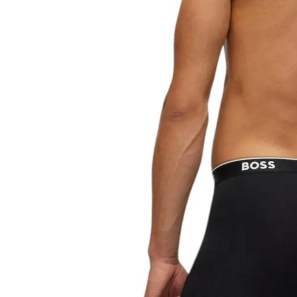 Hugo Boss - Ανδρικά Μποξεράκια Boxer Br 3p Power Long 50475282-994 Μαύρο 50475282-994