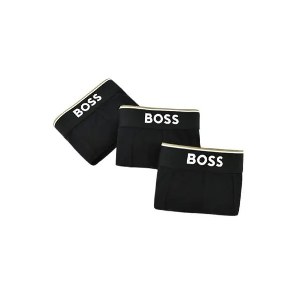 Hugo Boss - Ανδρικά Μποξεράκια Boxer Br 3p Power Long 50475282-994 Μαύρο 50475282-994