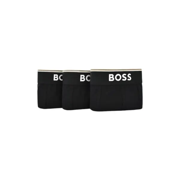 Hugo Boss - Ανδρικά Μποξεράκια Boxer Br 3p Power Long 50475282-994 Μαύρο 50475282-994