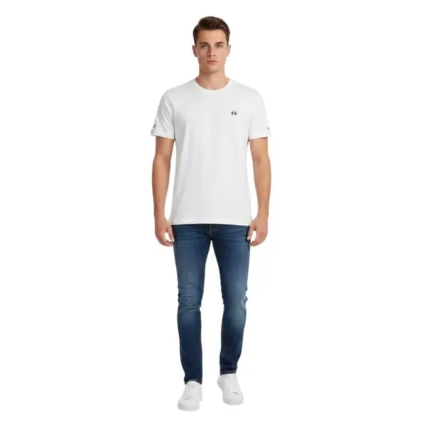 La Martina - Ανδρικό T-Shirt Heritage Regular Fit XMR010-JS206-00001 Λευκό