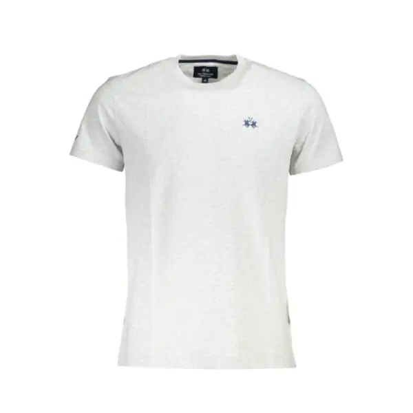 La Martina - Ανδρικό T-Shirt Heritage Regular Fit XMR010-JS206-01001 Γκρι XMR010-JS206-01001