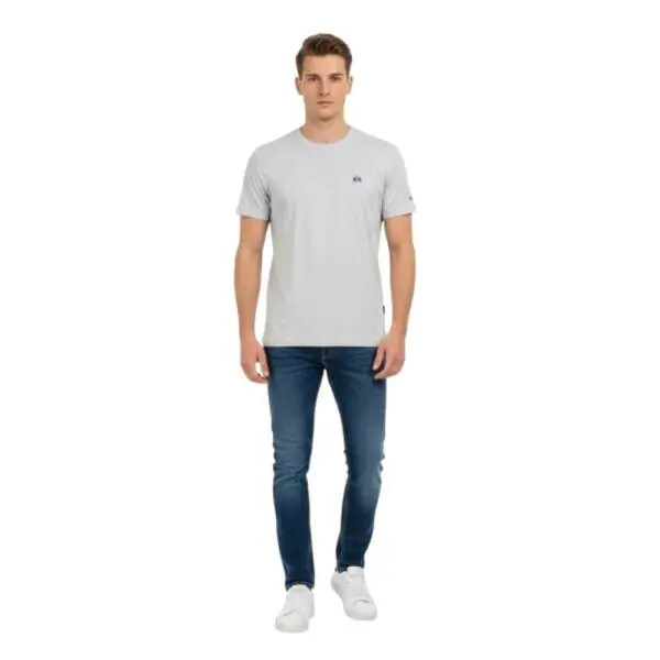 La Martina - Ανδρικό T-Shirt Heritage Regular Fit XMR010-JS206-01001 Γκρι
