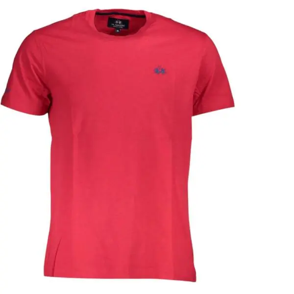 La Martina - Ανδρικό T-Shirt Heritage Regular Fit XMR010-JS206-06005 Κόκκινο XMR010-JS206-06005