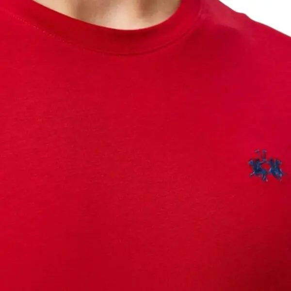 La Martina - Ανδρικό T-Shirt Heritage Regular Fit XMR010-JS206-06005 Κόκκινο XMR010-JS206-06005