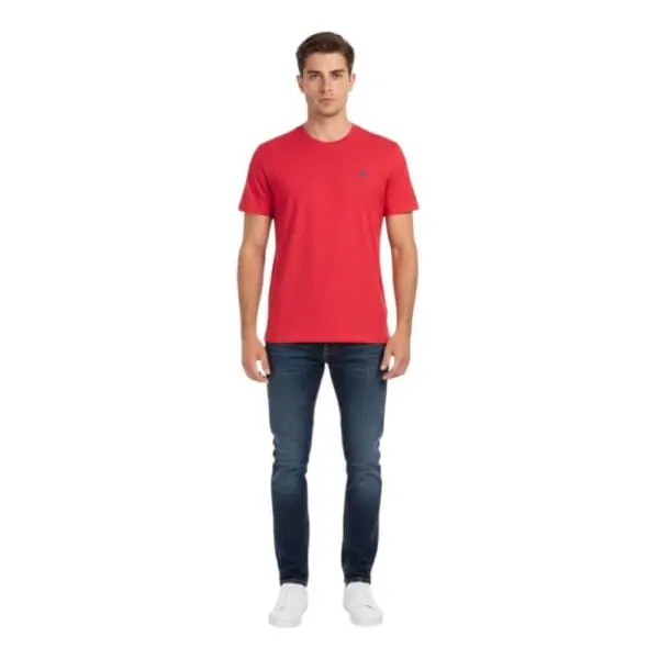 La Martina - Ανδρικό T-Shirt Heritage Regular Fit XMR010-JS206-06005 Κόκκινο