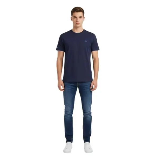 La Martina - Ανδρικό T-Shirt Heritage Regular Fit XMR010-JS206-07017 Μπλε Σκούρο