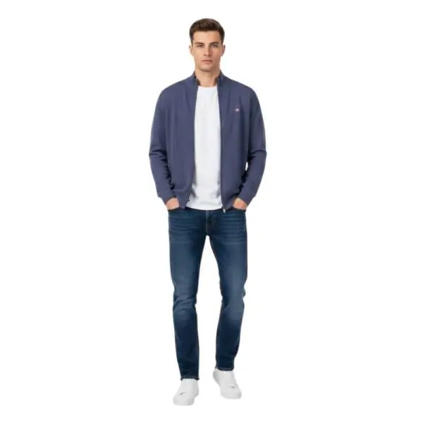 Napapijri - Ανδρική Ζακέτα Πουλόβερ Decatur 2.0 FZ Relaxed Fit NP0A4H0W-176 Μπλε Σκούρο