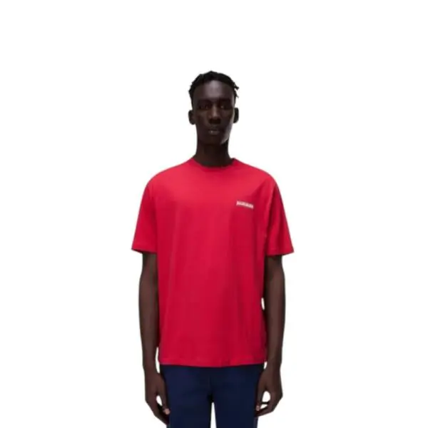 Napapijri - Ανδρικό T-shirt S Smallbox Regular Fit NP0A88TR-RAQ Κόκκινο