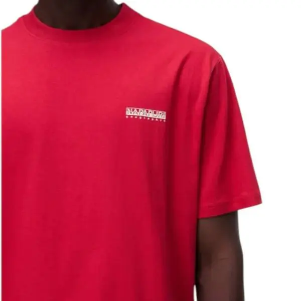 Napapijri - Ανδρικό T-shirt S Smallbox Regular Fit NP0A88TR-RAQ Κόκκινο NP0A88TRRAQ