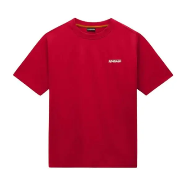 Napapijri - Ανδρικό T-shirt S Smallbox Regular Fit NP0A88TR-RAQ Κόκκινο NP0A88TRRAQ