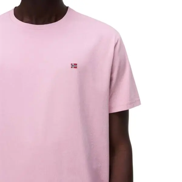 Napapijri - Ανδρικό T-shirt Salis Ss Sum Regular Fit NP0A4H8D-P1T Ροζ NP0A4H8DP1T