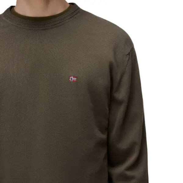 Napapijri - Ανδρικό Πουλόβερ Decatur 2.0 Relaxed Fit NP0A4G5W-G3A Λαδί NP0A4G5WG3A