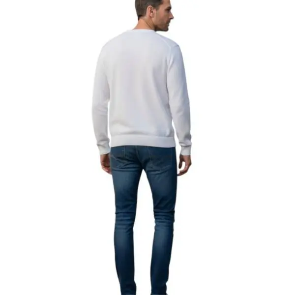 Napapijri - Ανδρικό Πουλόβερ Decatur 2.0 Relaxed Fit NP0A4G5W-N1A Λευκό NP0A4G5WN1A