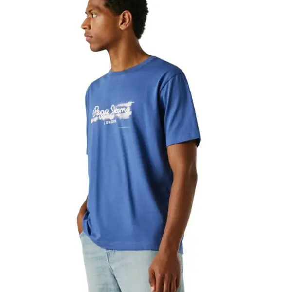 Pepe Jeans - Ανδρικό T-shirt Seasonal Logo Fantasy 3 PM5010292-576 Μπλε PM5010292-576