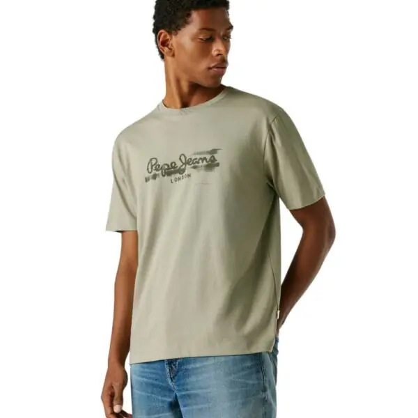 Pepe Jeans - Ανδρικό T-shirt Seasonal Logo Fantasy 3 PM5010292-701 Λαδί PM5010292-701