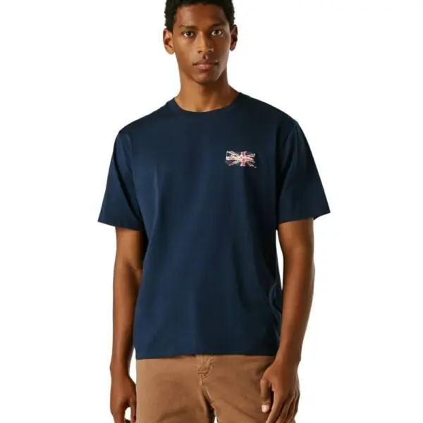 Pepe Jeans - Ανδρικό T-shirt Small Flag PM5010311-594 Μπλε Ναυτικό