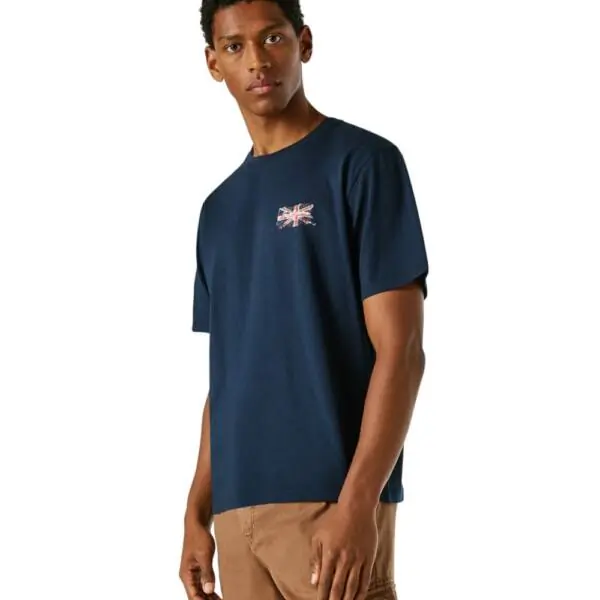 Pepe Jeans - Ανδρικό T-shirt Small Flag PM5010311-594 Μπλε Ναυτικό PM5010311-594