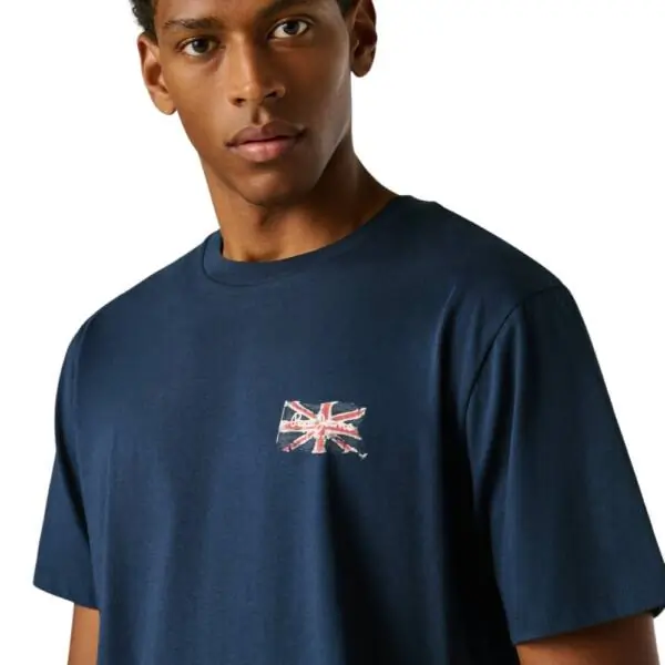 Pepe Jeans - Ανδρικό T-shirt Small Flag PM5010311-594 Μπλε Ναυτικό PM5010311-594