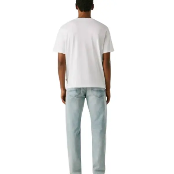 Pepe Jeans - Ανδρικό T-shirt Small Flag PM5010311-800 Λευκό PM5010311-800