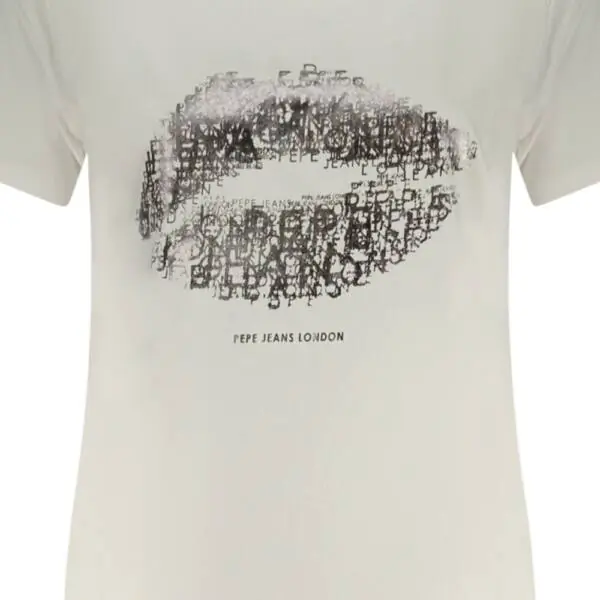 Pepe Jeans - Γυναικείο T-shirt Ban PL5000080-800 Λευκό PL5000080-800