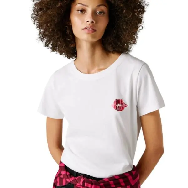 Pepe Jeans - Γυναικείο T-shirt Brule PL5000082-800 Λευκό PL5000082-800