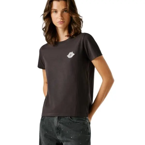 Pepe Jeans - Γυναικείο T-shirt Brule PL5000082-999 Μαύρο PL5000082-999