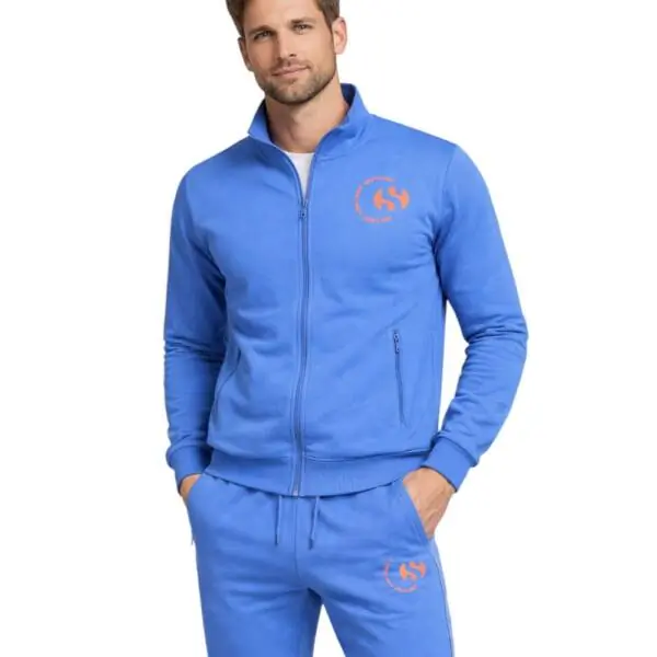 Superga - Ανδρική Φόρμα (Σετ) Classic Blue Azzuro Sportswear French Terry S263020-400 Γαλάζιο