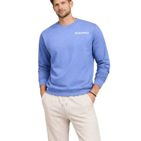 Superga - Ανδρικό Φούτερ French Terry S263410-400 Γαλάζιο
