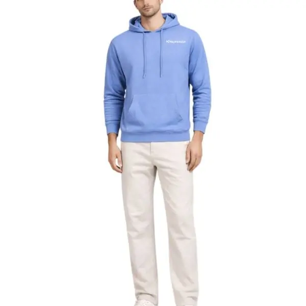 Superga - Ανδρικό Φούτερ Με Κουκούλα Jeans French Terry S263400-400 Γαλάζιο