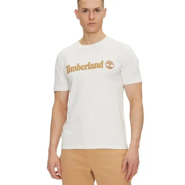 Timberland - Ανδρική Μπλούζα Kennebec River Linear Logo SL Tee Regular TB0A5UPQ-CM9 Εκρού