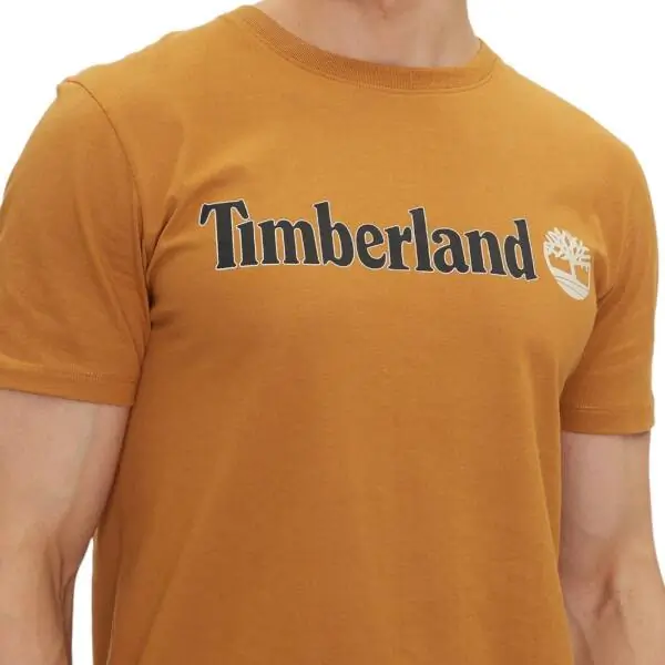 Timberland - Ανδρική Μπλούζα Kennebec River Linear Logo SL Tee Regular TB0A5UPQ-P47 Μουσταρδί TB0A5UPQP47